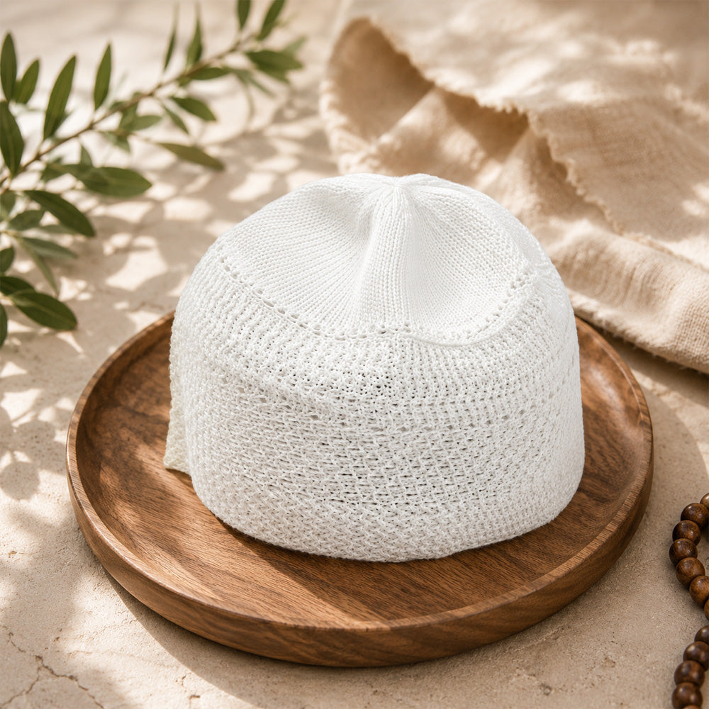 Muslim Sadhana Cap (Jali Topi) – Spiritual Practice Head Cover