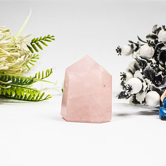 Rose Quartz Crystal Phantom for Love, & Emotional Harmony